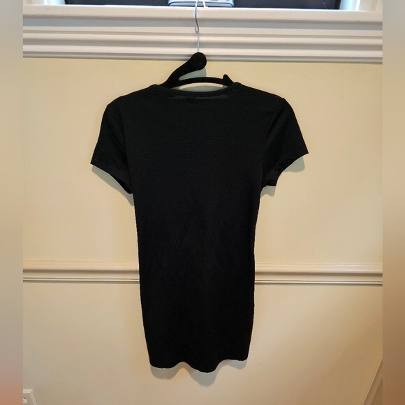 No Boundries Black Front Tie Mini Dress. Size S - Picture 2 of 5